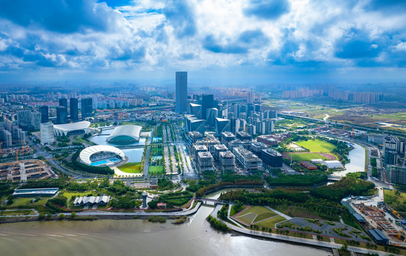 上海西岸商业区城市风光