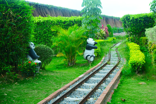 铁路和熊猫