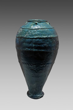 波斯孔雀蓝釉陶瓶