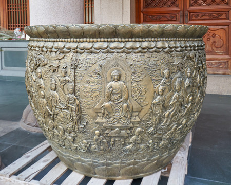 上海静安寺铜缸