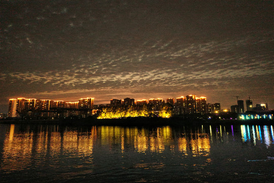 广东佛山东平河夜景