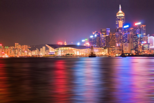 香港维多利港夜景