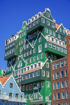 荷兰赞丹积木造型建筑
