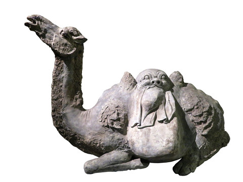 唐代灰陶骆驼俑