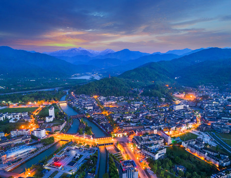 都江堰夜景