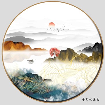 禅意山水画