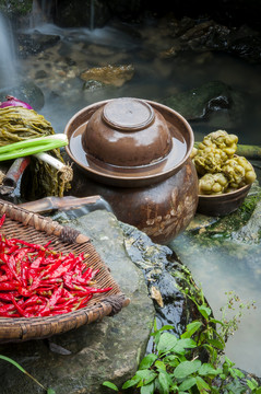 酸菜鱼食材