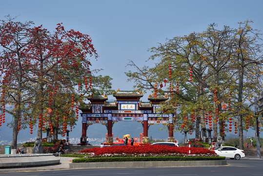 肇庆七星岩牌坊风光