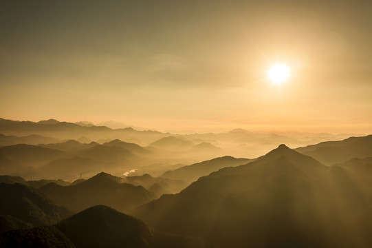 望仙谷航拍山景