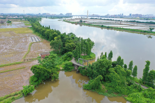 台山航拍村子