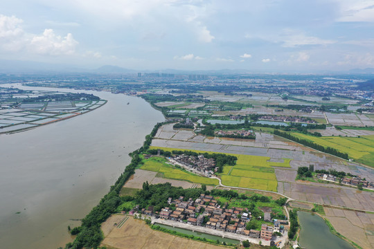 台山村落航拍