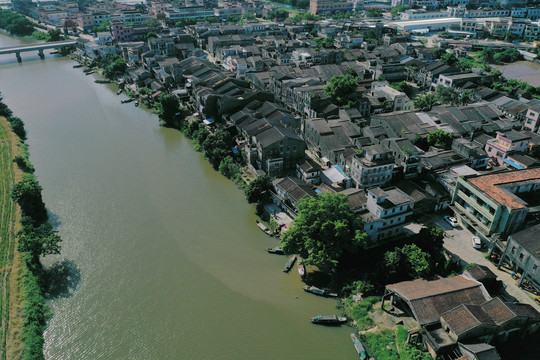 台山村落航拍