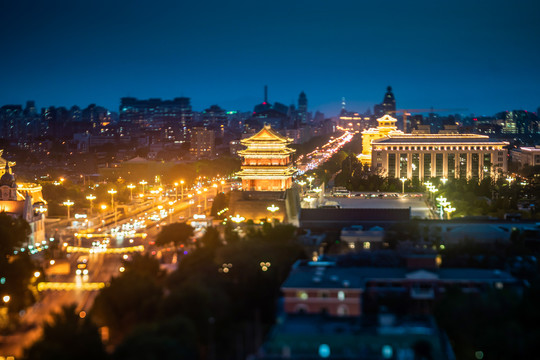 北京正阳门夜景