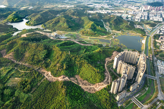 广东深圳光明区城市风光