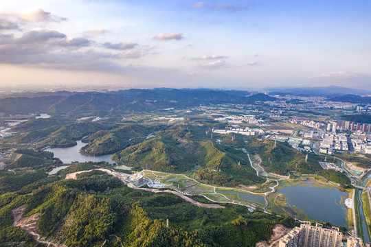 广东深圳光明区城市风光