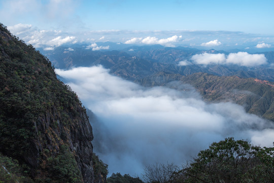 瑞安市金鸡山云海山峰