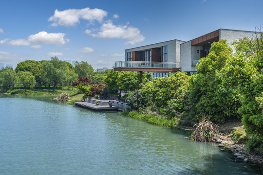 苏州金鸡湖建筑景观