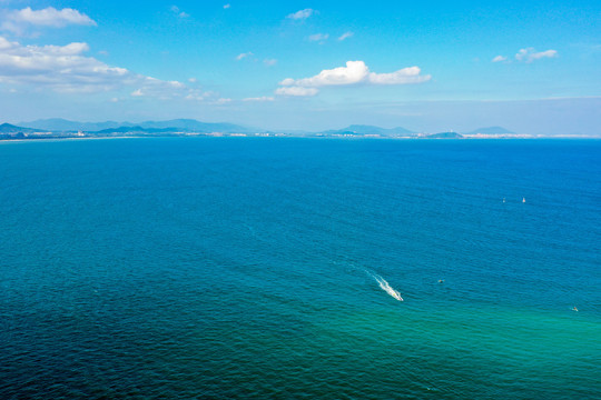 航拍海南三亚蜈支洲岛旅游区