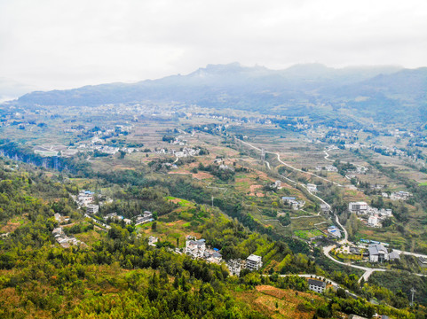 航拍湖北恩施大峡谷云龙地缝