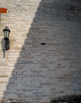 北京城墙上的光影