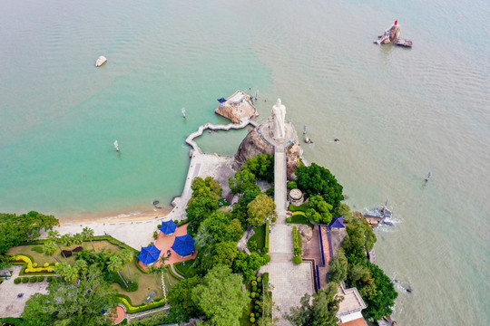 航拍福建厦门鼓浪屿风景名胜区