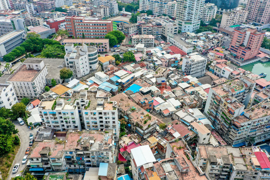 航拍福建厦门沙坡尾艺术西区