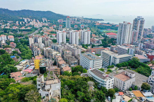 航拍福建厦门沙坡尾艺术西区