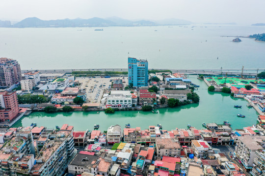 航拍福建厦门沙坡尾艺术西区