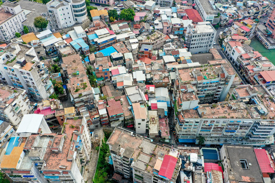 航拍福建厦门沙坡尾艺术西区