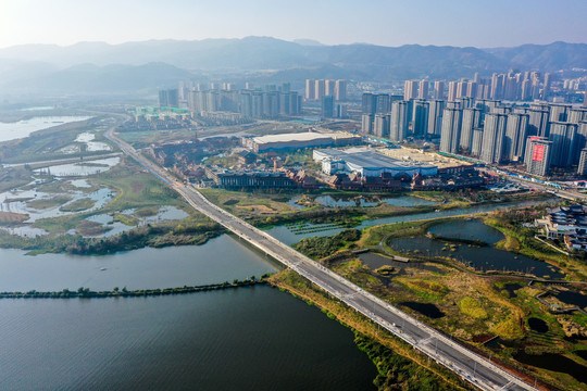 昆明滇池草海湖滨生态湿地公园