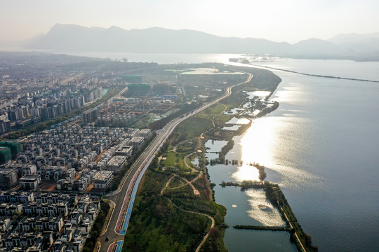 昆明滇池草海湖滨生态湿地公园