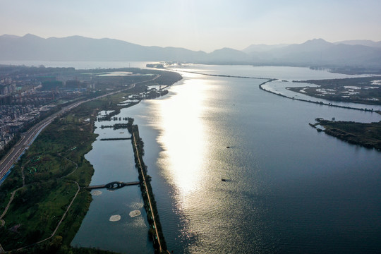 昆明滇池草海湖滨生态湿地公园