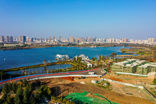 昆明滇池草海湖滨生态湿地公园