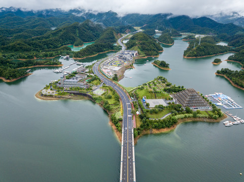 航拍千岛湖景区