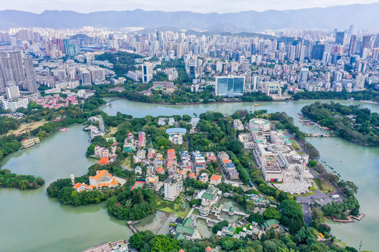 航拍福建博物院