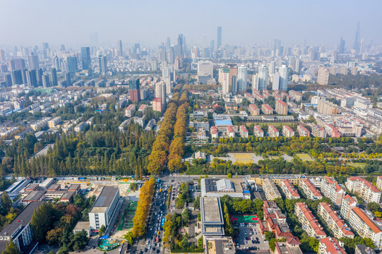 航拍南京故宫宫城核心区遗址