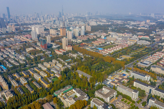 航拍南京故宫宫城核心区遗址