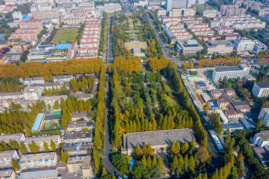 航拍南京故宫宫城核心区遗址