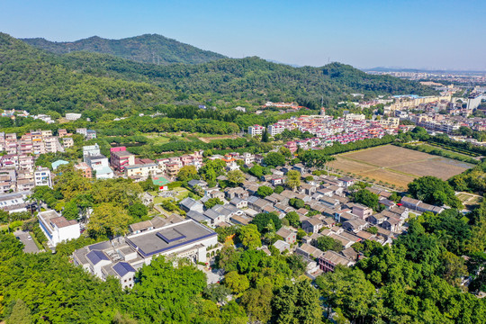 航拍广东中山孙中山故里旅游区