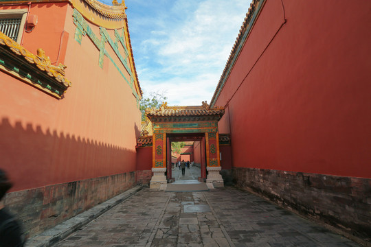 北京故宫博物馆过廊