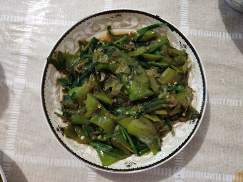 韭菜煎青椒