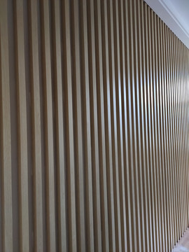 会议室木纹铝方通背景