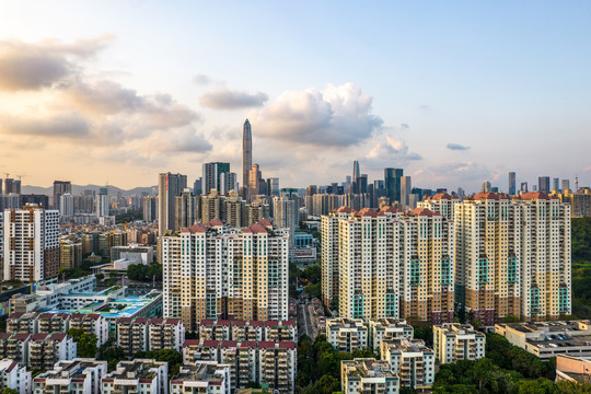 广东省深圳市福田区都市风景