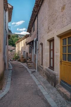 法国乡村小镇街道建筑