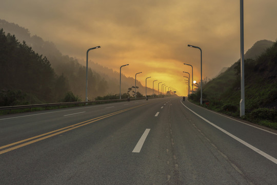 日出城市道路