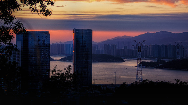 厦门滨海夕阳