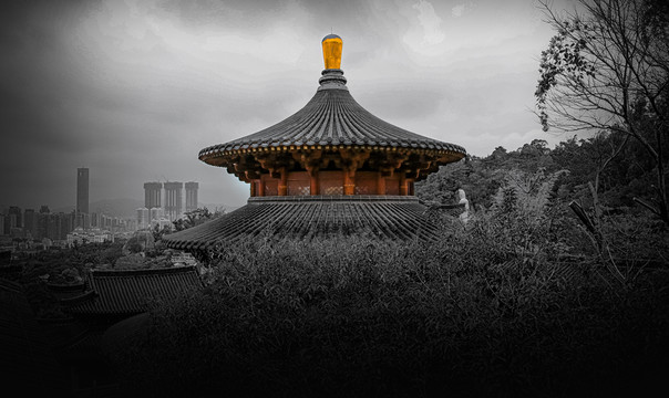 厦门植物园佛塔