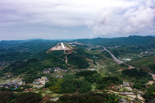 建设中的湖南湘西边城机场