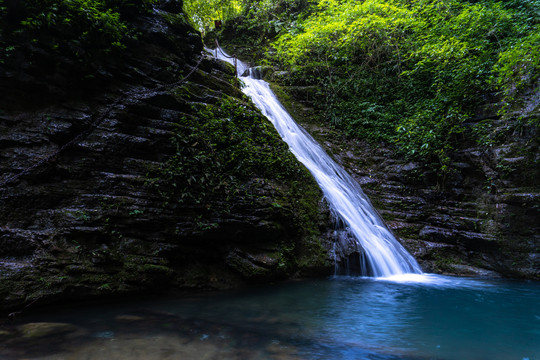 湖南湘西古丈县坐龙峡风光