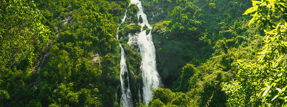 圭峰山瀑布全景接图